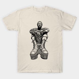 Marvin Gaye Drawing Artwork T-Shirt